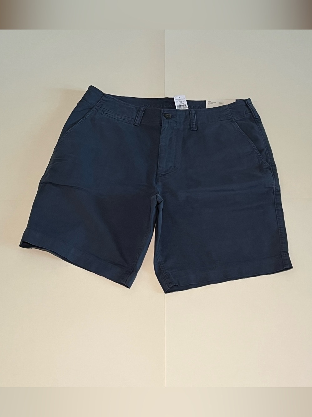 American Eagle Outfitters Navy Flat Front Chino Shorts